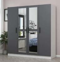 Dulap Trendy Kale 5061 White/Anthracit 180x210x52cm GTR004468 imaginea #4 — magazin online Desire.md