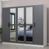 Dulap Trendy Kale 5063 White/Anthracit 225x210x52cm GTR004470 imaginea #4 — magazin online Desire.md