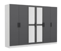 Dulap Trendy Kale 5064 White/Anthracit 270x210x52cm GTR004471 imaginea #3 — magazin online Desire.md