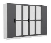 Dulap Trendy Kale 5065 White/Anthracit 270x210x52cm GTR004472 imaginea #3 — magazin online Desire.md