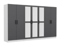 Dulap Trendy Kale 5068 White/Anthracit 315x210x52cm GTR004475 imaginea #4 — magazin online Desire.md