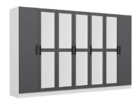 Dulap Trendy Kale 5071 White/Anthracit 315x210x52cm GTR004478 imaginea #3 — magazin online Desire.md