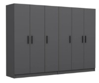 Шкаф Trendy Kale 5081 Anthracit 270x210x52cm GTR004482 фото №3 — интернет-магазин Desire.md