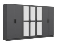 Шкаф Trendy Kale 5095 Anthracit 315x210x52cm GTR004492 фото №3 — интернет-магазин Desire.md