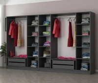 Шкаф Trendy Kale 5098 Anthracit 315x210x52cm GTR004495 фото №2 — интернет-магазин Desire.md