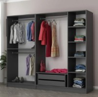 Dulap Trendy Kale 5106 Anthracit/Dore 225x210x52cm GTR004497 imaginea #2 — magazin online Desire.md