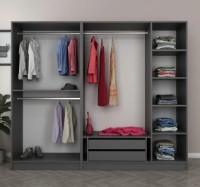 Dulap Trendy Kale 5106 Anthracit/Dore 225x210x52cm GTR004497 imaginea #3 — magazin online Desire.md