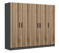 Dulap Trendy Kale 5106 Anthracit/Dore 225x210x52cm GTR004497 imaginea #4 — magazin online Desire.md