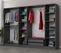 Dulap Trendy Kale 5107 Anthracit/Dore 270x210x52cm GTR004498 imaginea #2 — magazin online Desire.md