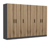 Dulap Trendy Kale 5108 Anthracit/Dore 270x210x52cm GTR004499 imaginea #3 — magazin online Desire.md