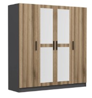 Dulap Trendy Kale 5115 Anthracit/Dore 180x210x52cm GTR004500 imaginea #4 — magazin online Desire.md