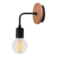 Candelabru de perete Trendy Dartini MR-735 Black/Oak 10x13x10cm GTR002115