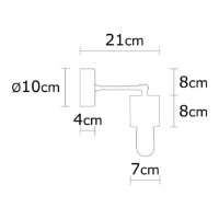 Бра Trendy Datca N-934 Oak/Black 7x20x7cm GTR002255 фото №3 — интернет-магазин Desire.md