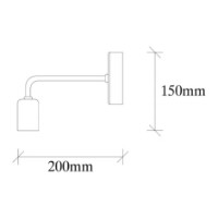 Candelabru de perete Trendy Denge 3434 Black 20x15x8cm GTR002270 imaginea #2 — magazin online Desire.md