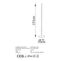 Lampadar Trendy Doar 13317 Black 153x30cm GTR002823 imaginea #2 — magazin online Desire.md