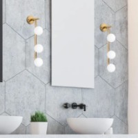 Бра Trendy Domino 11045 Gold/White 24x59x10cm GTR002223 фото №3 — интернет-магазин Desire.md