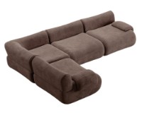 Canapea de colț fara carcasa Synonym Myra Majestic Cappuccino S010DCB imaginea #1 — magazin online Desire.md