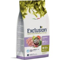 Hrană uscată pentru câini Exclusion Monoprotein Chicken Small Breed Light 500g