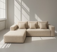 Canapea de colț fara carcasa Synonym Sofa Camely Beige S030