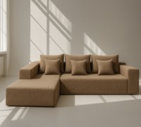 Canapea de colț fara carcasa Synonym Sofa Camely Cappuccino S030