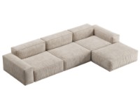 Canapea de colț fara carcasa Synonym Sofa Cleo Beige S044