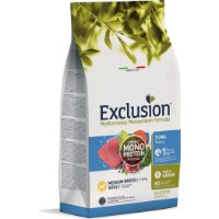 Hrană uscată pentru câini Exclusion Monoprotein Tuna Medium Breed Adult 3kg