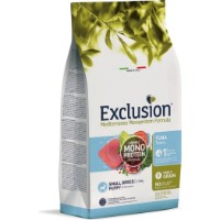 Hrană uscată pentru câini Exclusion Monoprotein Tuna Small Breed Puppy 2kg