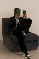 Fotoliu fara rama Synonym Soma Grey S016 imaginea #2 — magazin online Desire.md