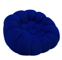 Fotoliu fara rama Synonym Puffa Blue S021