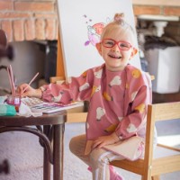 Слюнявчик с рукавами Petite&Mars Ben Beige Citrus (413745) фото №5 — интернет-магазин Desire.md