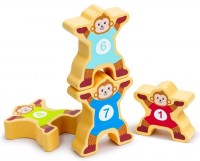 Trenulet Hape Monkey Number Train (6943478040298) imaginea #2 — magazin online Desire.md