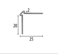 Profil pentru podea Parkett-Freund PF 155 U silver 270  74552704 imaginea #2 — magazin online Desire.md
