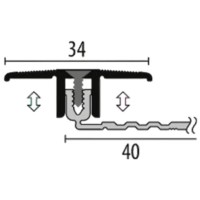 Наполный профиль Parkett-Freund PF 288 F6 Bronze 90  19000906 фото №2 — интернет-магазин Desire.md