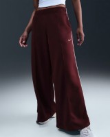 Pantaloni spotivi de dame Nike W Nsw Wide Leg Track Burgundy Crush/Sail, s.M imaginea #1 — magazin online Desire.md