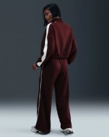 Pantaloni spotivi de dame Nike W Nsw Wide Leg Track Burgundy Crush/Sail, s.S imaginea #2 — magazin online Desire.md
