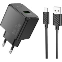 Încărcător Hoco CS17A Wish Type-C Black