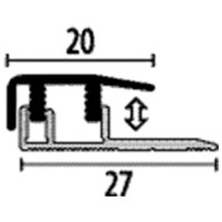 Profil pentru podea Parkett-Freund PF 577 V F6 Bronze 270  61627006 imaginea #2 — magazin online Desire.md