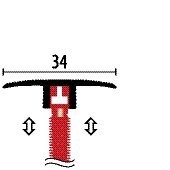 Profil pentru podea Parkett-Freund PF 588 D F2 Stainles Steel Optic 90  60209002 imaginea #2 — magazin online Desire.md