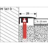 Profil pentru podea Parkett-Freund PF 587 D F2 Stainles Steel Optic 270  60327002 imaginea #2 — magazin online Desire.md