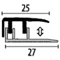 Profil pentru podea Parkett-Freund PF 587 L Bronze 300 61330006 imaginea #2 — magazin online Desire.md
