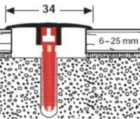 Profil pentru podea Parkett-Freund PF 588 D Bronze 90  60209006 imaginea #2 — magazin online Desire.md