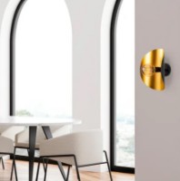 Бра Trendy Sivani MR-839 Black/Gold 17x30x13cm GTR002244 фото №3 — интернет-магазин Desire.md