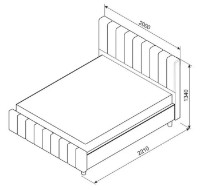 Pat Ambianta Fancy 1.8m Beige imaginea #2 — magazin online Desire.md