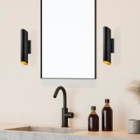 Candelabru de perete Trendy Taiat 11820 Black/Gold 8x40x12cm GTR002179 imaginea #2 — magazin online Desire.md