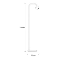 Lampadar Trendy Ugur 6051 Black 22x120x22cm GTR002852 imaginea #2 — magazin online Desire.md