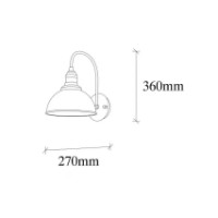 Candelabru de perete Trendy Varzan 10845 Bronze 27x36x27cm GTR002181 imaginea #2 — magazin online Desire.md