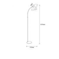 Lampadar Trendy Varzan 10855 Black/Copper 43x162x20cm GTR002828 imaginea #2 — magazin online Desire.md