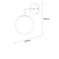 Candelabru de perete Trendy Viran 10895 Bronze/White 15x25x27cm GTR002188 imaginea #2 — magazin online Desire.md