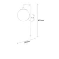 Candelabru de perete Trendy Viran 10925 Bronze 15x43x28cm GTR002199 imaginea #2 — magazin online Desire.md