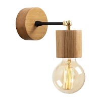 Candelabru de perete Trendy Xanthos N-865 Oak/Black 10x16x10cm GTR002129